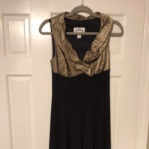 Black and Gold Dress